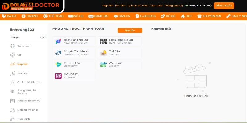 Nạp Rút Tiền dola789 1 Người chơi cần nắm rõ các điều kiện khi thực hiện nạp rút tiền DOLA789