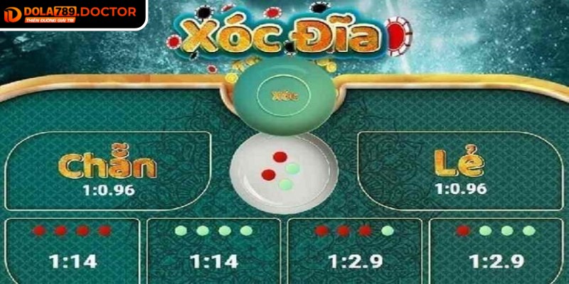 Xóc Đĩa DOLA789 – Trải nghiệm may rủi trực tuyến hấp dẫn 2 Người chơi có thể dự đoán tổng số đồng xu xuất hiện sau mỗi vòng